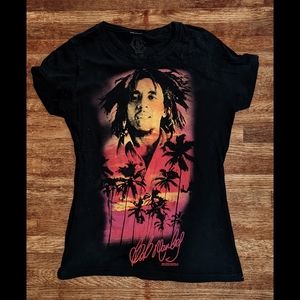 Bob Marley Y2K boho tropical Short Sleeve graphic tee